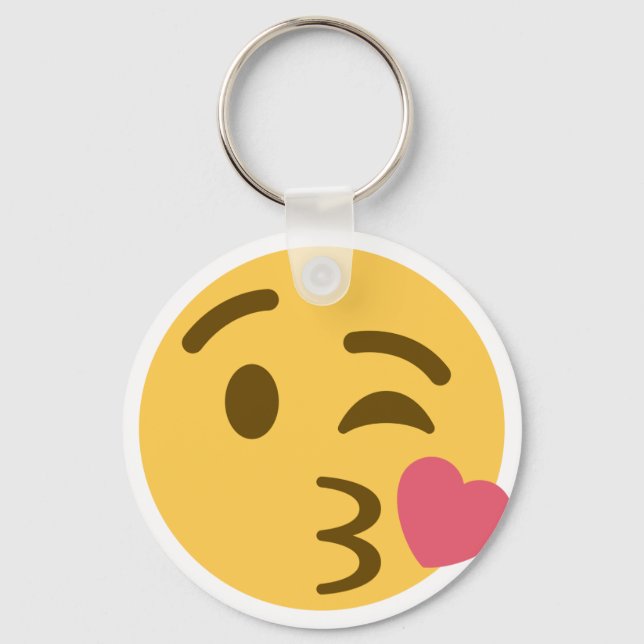 Kiss Emoji Keychain (Front)
