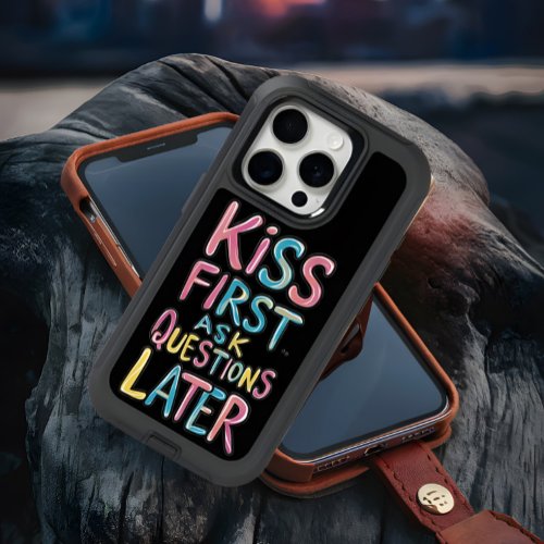 Kiss First Ask Questions Later iPhone 15 Pro Case