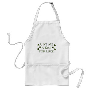 Kiss For Luck Adult Apron
