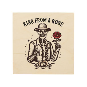Kiss From A Rose Wood Wall Art
