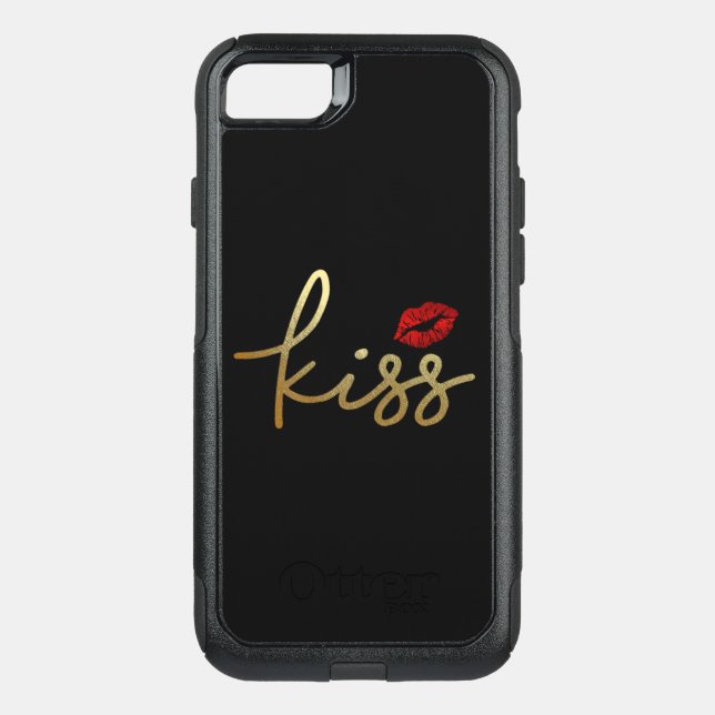 Kiss Gold and Red Foil iphone Case! (Back)