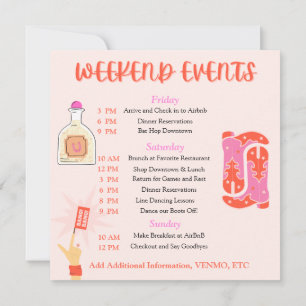 Kiss Goodbye Bachelorette Invitation