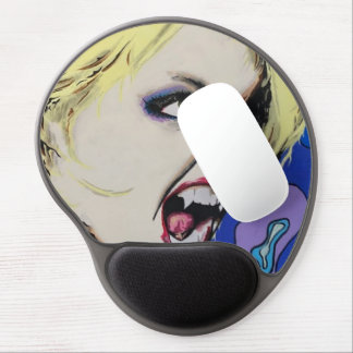 ‘Kiss Hard’ Painting on a  Gel Mouse Pad