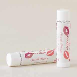 Kiss high  school Goodbye Red Lips Graduation favo Lip Balm