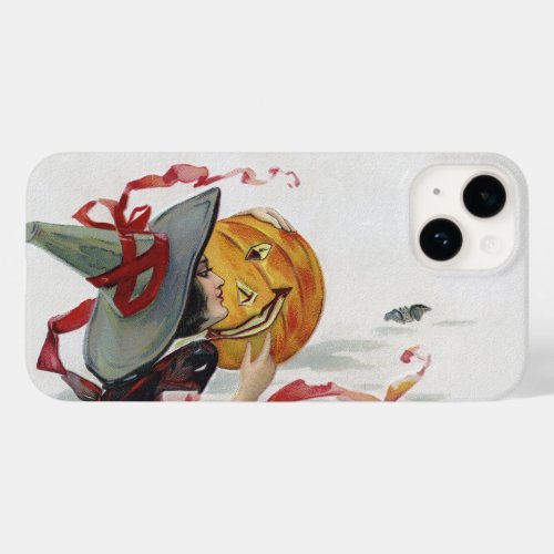 Kiss Hot Witch Girl  Jack o Lantern Halloween Case_Mate iPhone 14 Case