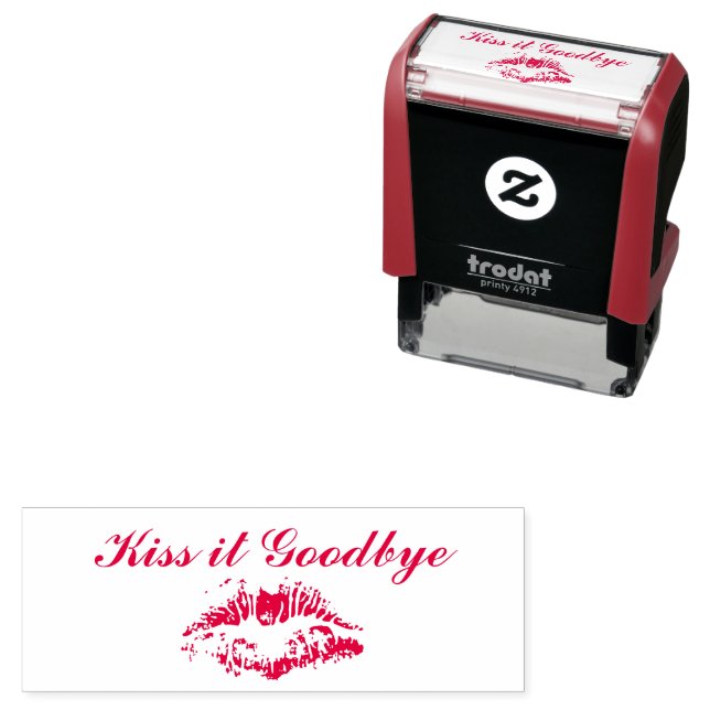 Kiss it Goodbye rubber stamp (In Situ)