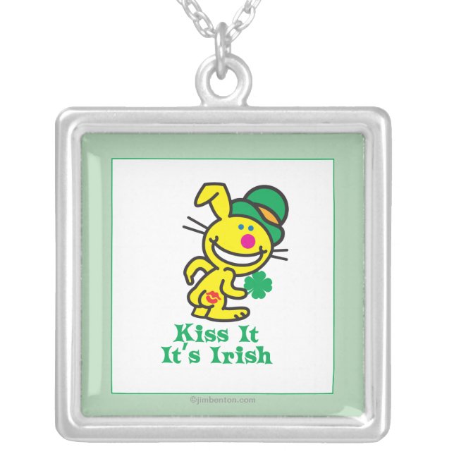 Kiss It Silver Plated Necklace (Front)