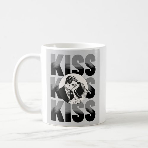 Kiss kiss kiss coffee mug