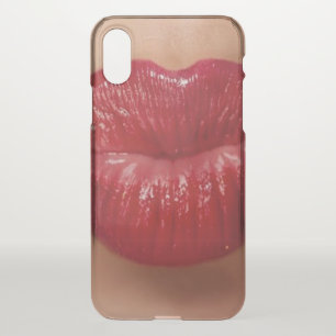 Kiss Kiss Red Lips Love iPhone X Case