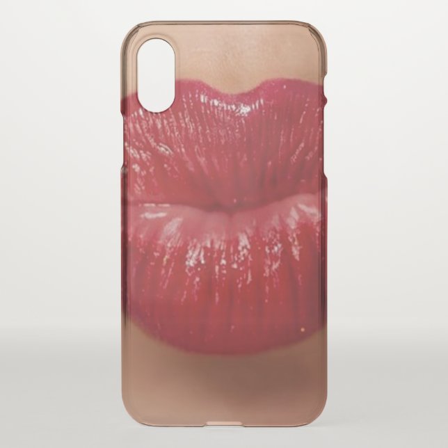 Kiss Kiss Red Lips Love Uncommon iPhone Case (Back)
