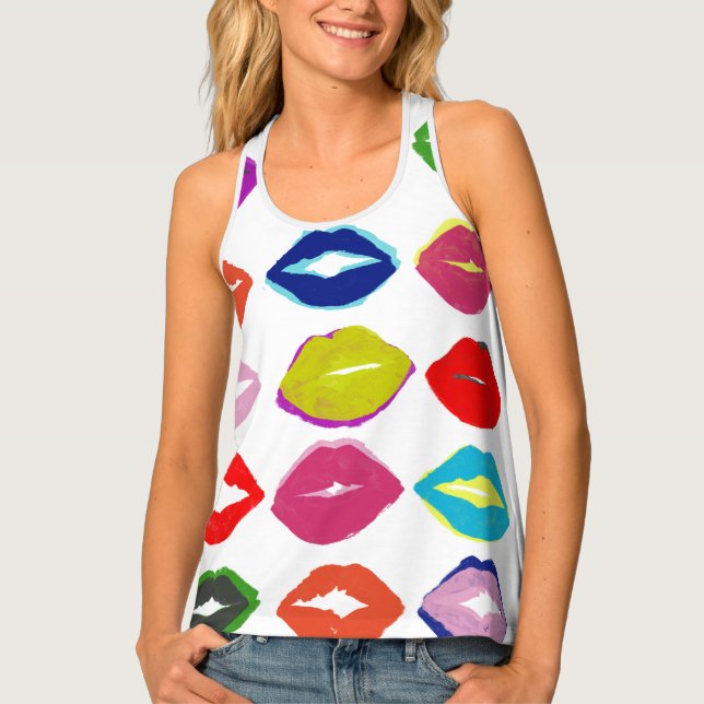 Kiss Kiss Tank Top (Front)