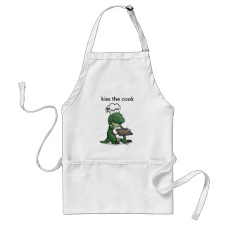 kiss, kiss the cook adult apron