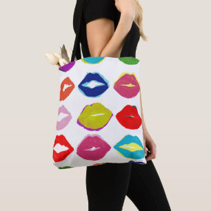 Kiss Kiss Tote Bag