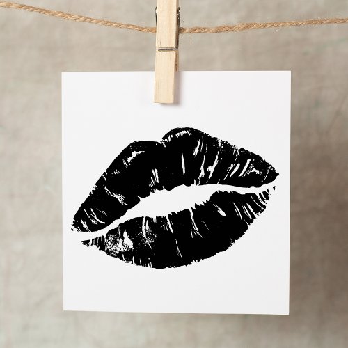 Kiss Lip Rubber Stamp