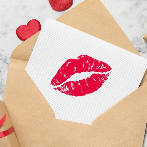 Kiss Lip Self_inking Stamp