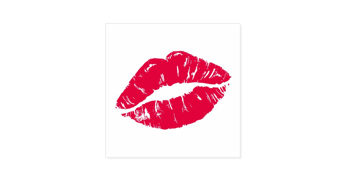 Kiss Lip Self-inking Stamp | Zazzle