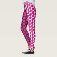 pickleball CHIX compression leggings - pink tie dye