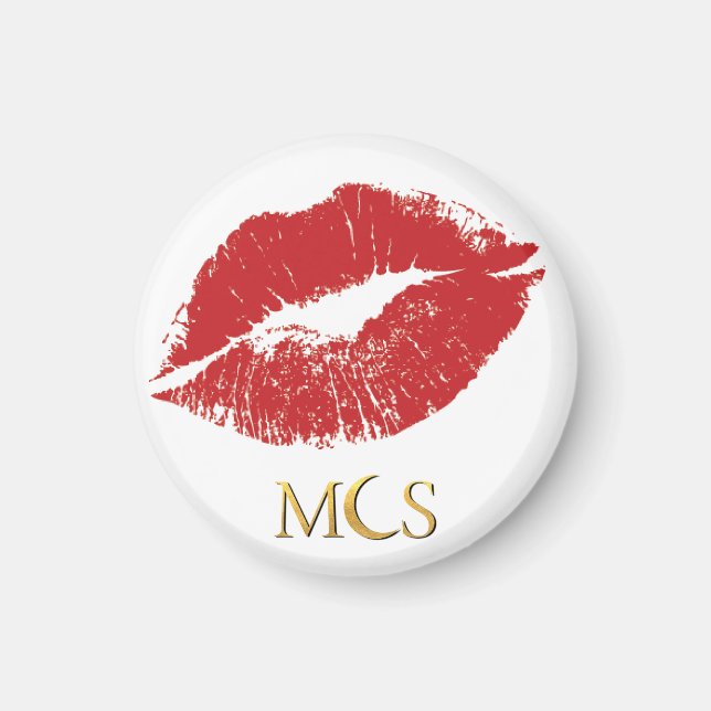 Kiss Lips Calypso's Heart Magnet (Front)