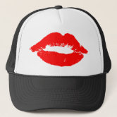 Red Lips Kiss Trucker Hat | Zazzle