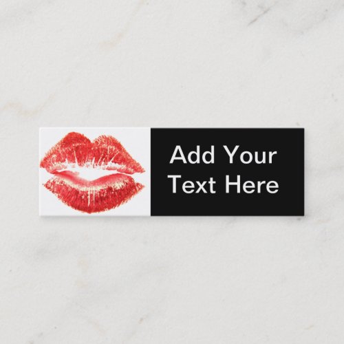Kiss Lipstick Business Card