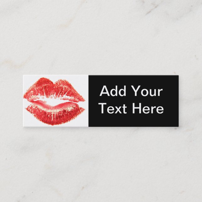 Kiss Lipstick Business Card (Front)