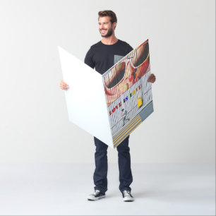 Kiss-Love Is Love Gay/Lesbian (24" x 36") Card