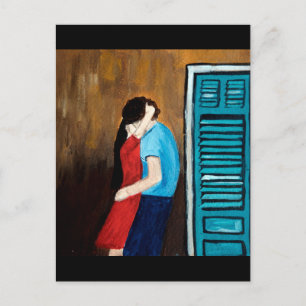 Kiss. Love. Postcard