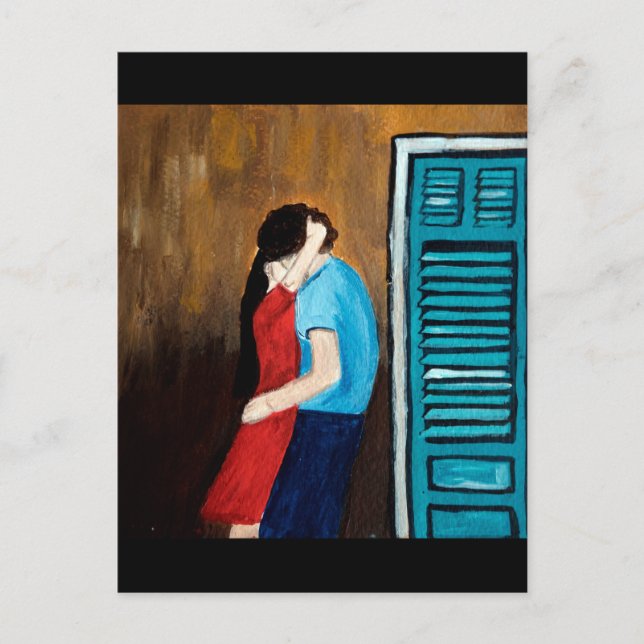 Kiss. Love. Postcard (Front)