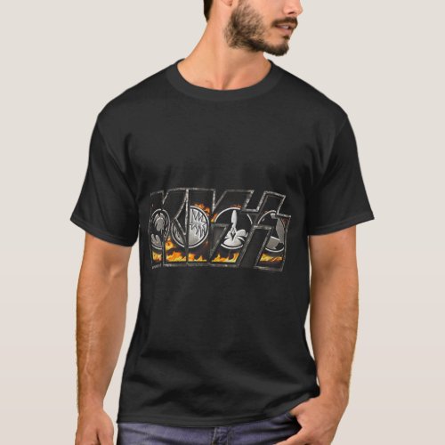 KISS  Machine Logo  T_Shirt