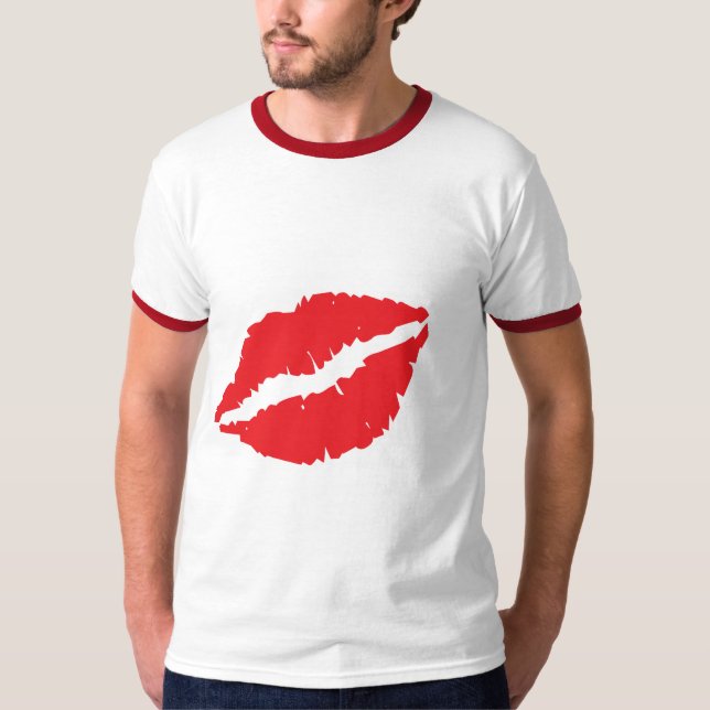 Kiss mark  design T-Shirt (Front)