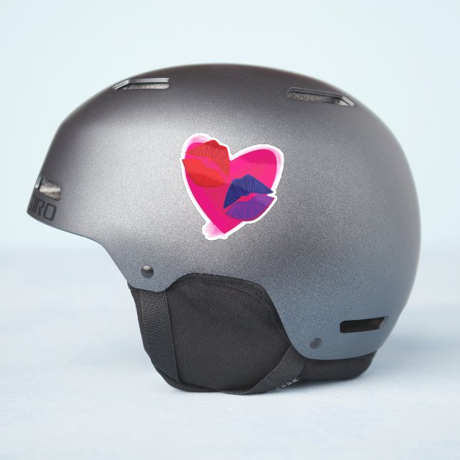 Kiss Marks Sticker (Helmet Side)