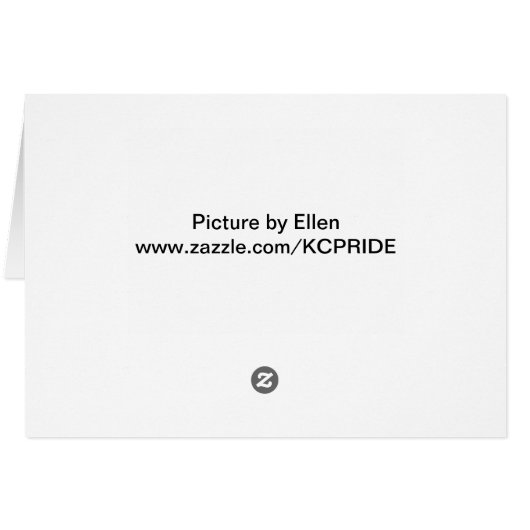 Kiss Me card (Back Horizontal)