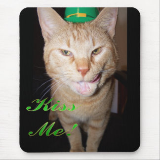 Kiss Me Cat Mousepad