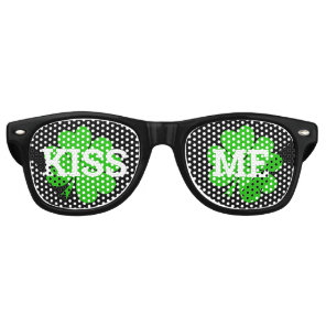 KISS ME Clover retro Shades / Fun Party Sunglasses
