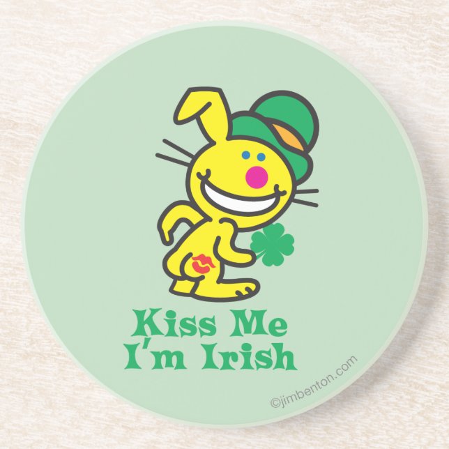 Kiss Me Drink Coaster (Front)