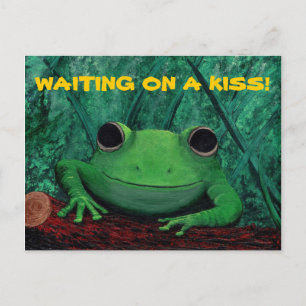 KISS ME! (Frog Design) ~ Postcard