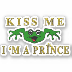 Kiss Me Frog Prince Sticker