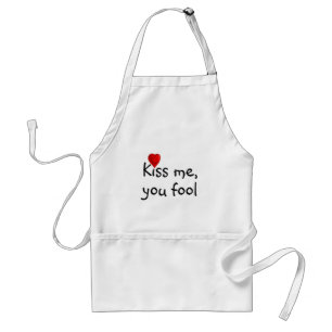 Kiss Me Funny Valentine Adult Apron