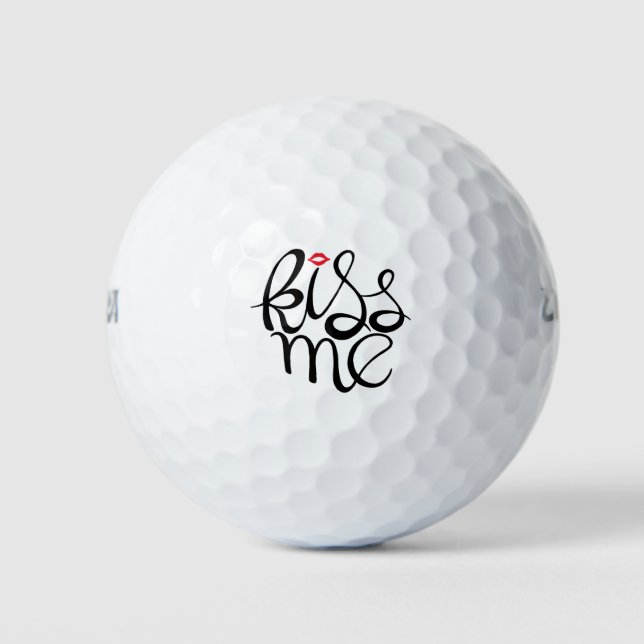 Kiss Me Golf Balls (Front)