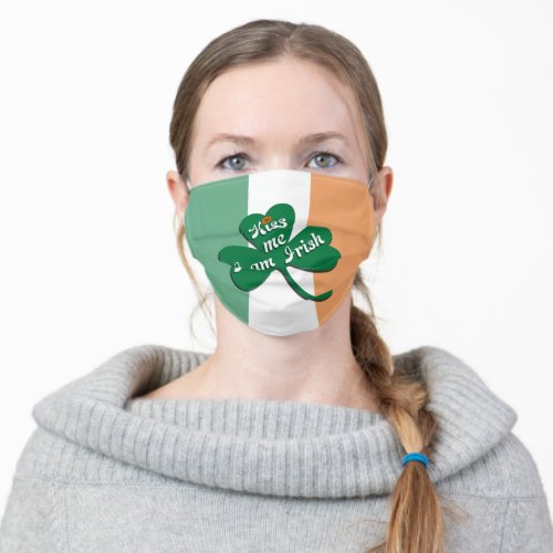 Kiss me I am Irish Adult Cloth Face Mask