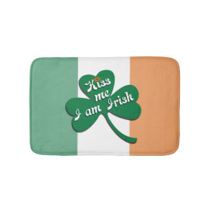 Kiss me I am Irish Bathroom Mat