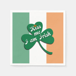 Kiss me I am Irish Paper Napkins