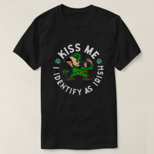 Kiss Me I Identify As Irish T-shirt