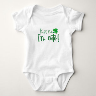 Kiss me I’m cute Baby Bodysuit