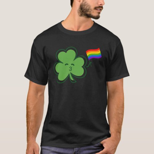 Kiss Me I m Gay St Patrick s Day Pride LGBT T_Shirt