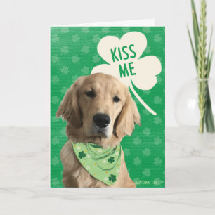 Kiss Me I’m Golden St. Patrick’s Day Card