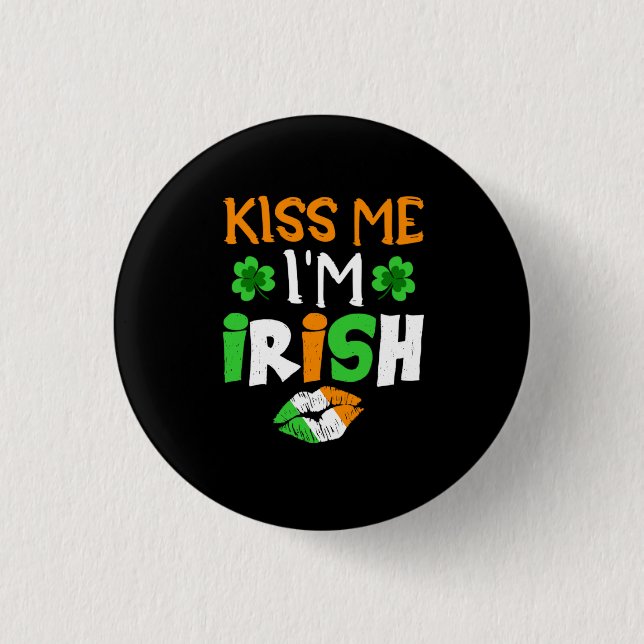 Kiss me i_m irish button (Front)