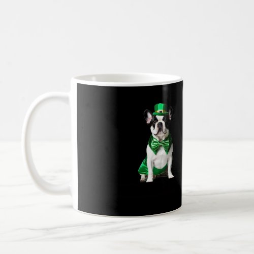 Kiss Me I m Pawsome French Bulldog St Patricks Day Coffee Mug