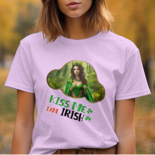 Kiss Me, I'am Irish - Cloverleaf Carnival T-Shirt