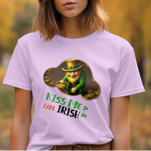 Kiss Me, I'am Irish - Emerald Isle Revelry T-Shirt